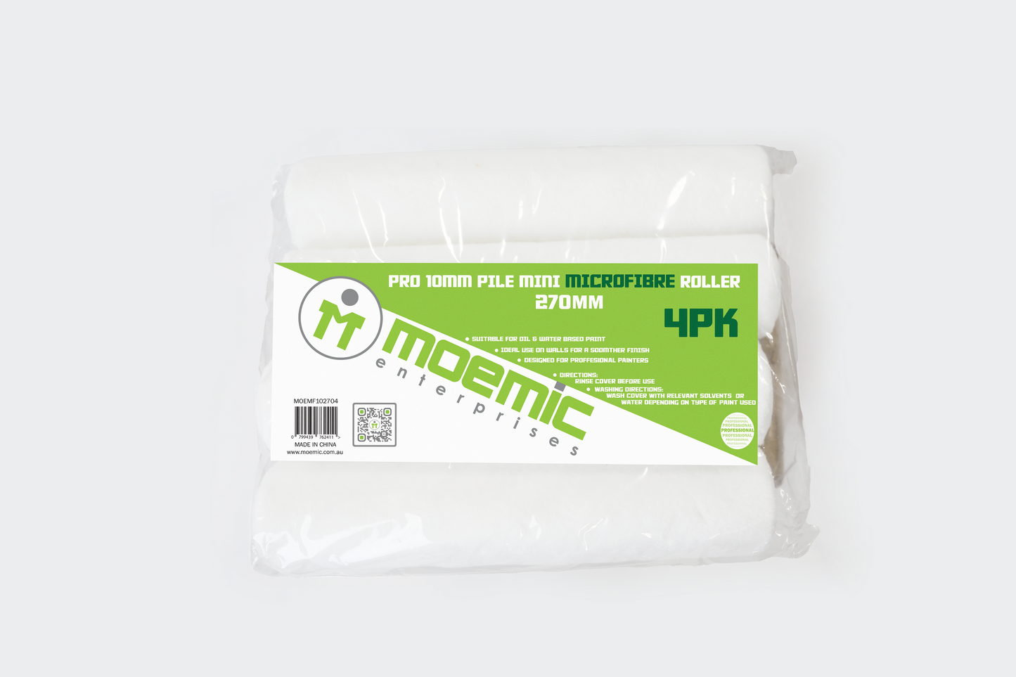 Moemic Pro 10mm Pile Microfibre Roller 270mm