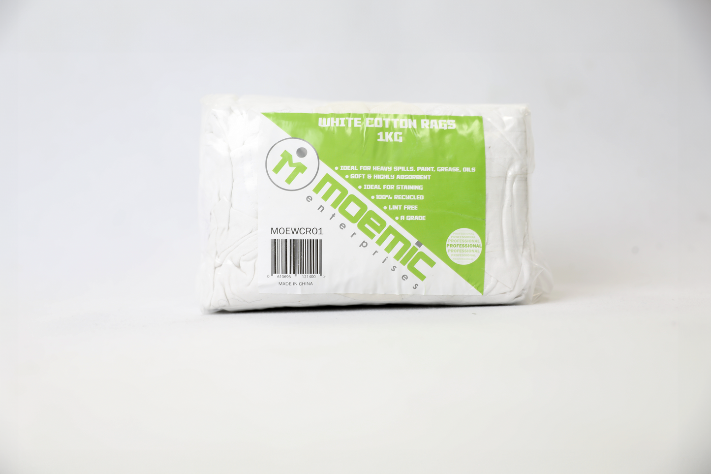 Moemic Premium White Cotton Rags