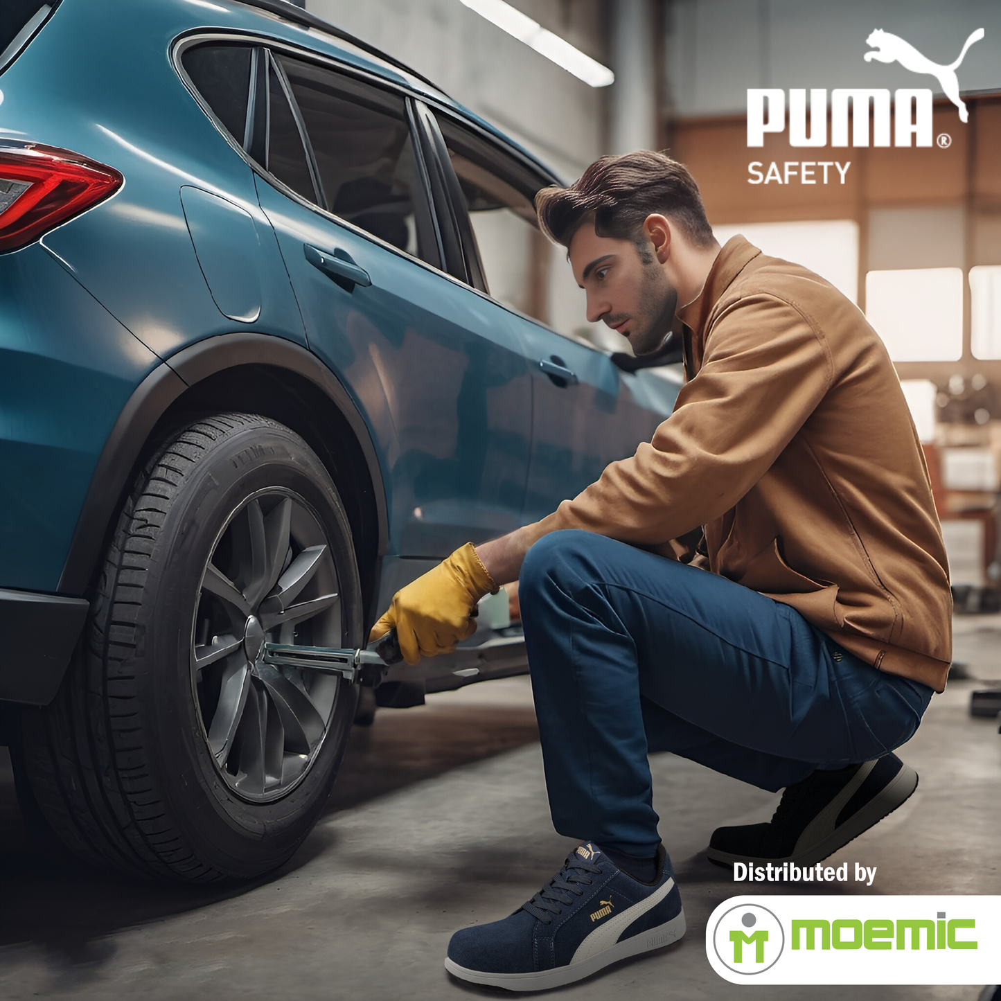 PUMA Iconic Blue/White