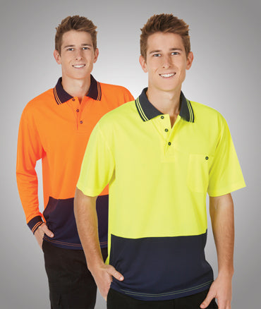 Blue Whale Light Weight Hi Vis Cooldry Polo L/S - Hi Vis Clothing - Best Buy Trade Supplies Direct to Trade
