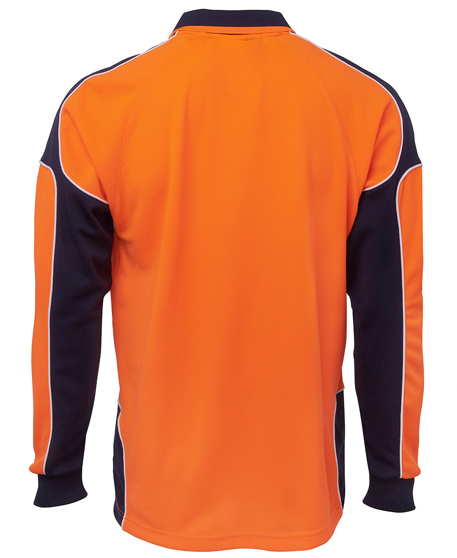 JB's Hi Vis Arm Panel Polo Long Sleeve (JBS6AP4L)