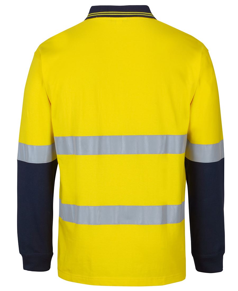 JB's Hi Vis (D+N) Cotton Polo Long Sleeve (JBS6DCPL)