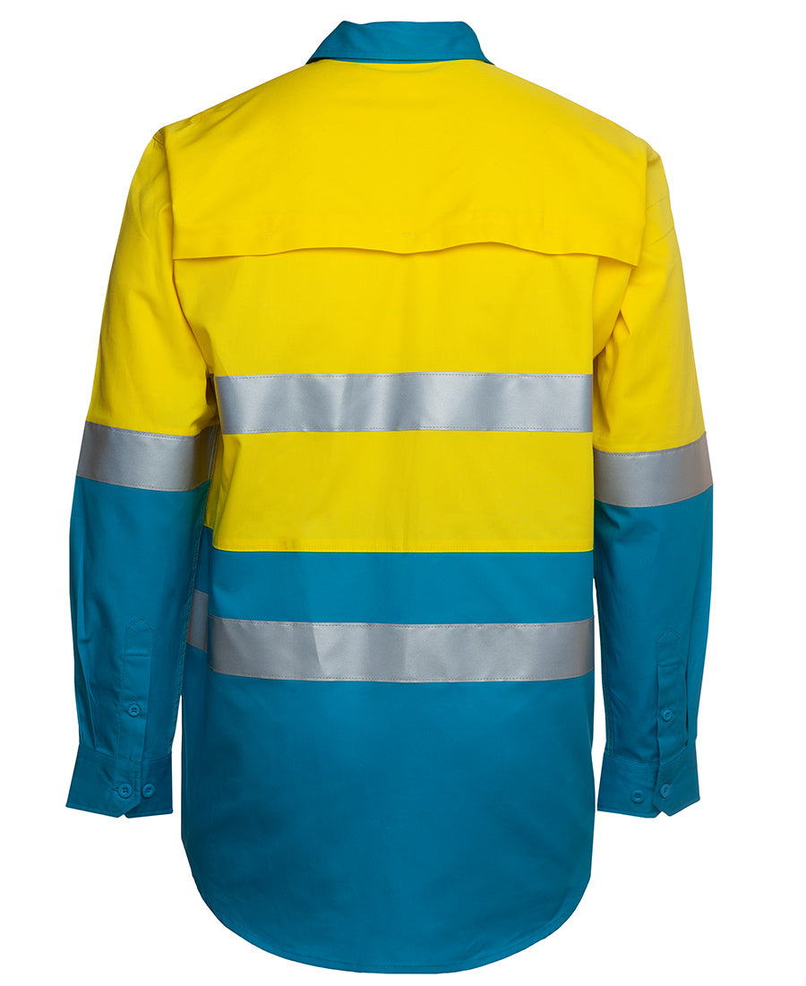 JB's Hi Vis (D+N) 150G Work Shirt Long Sleeve (JBS6DNWL)