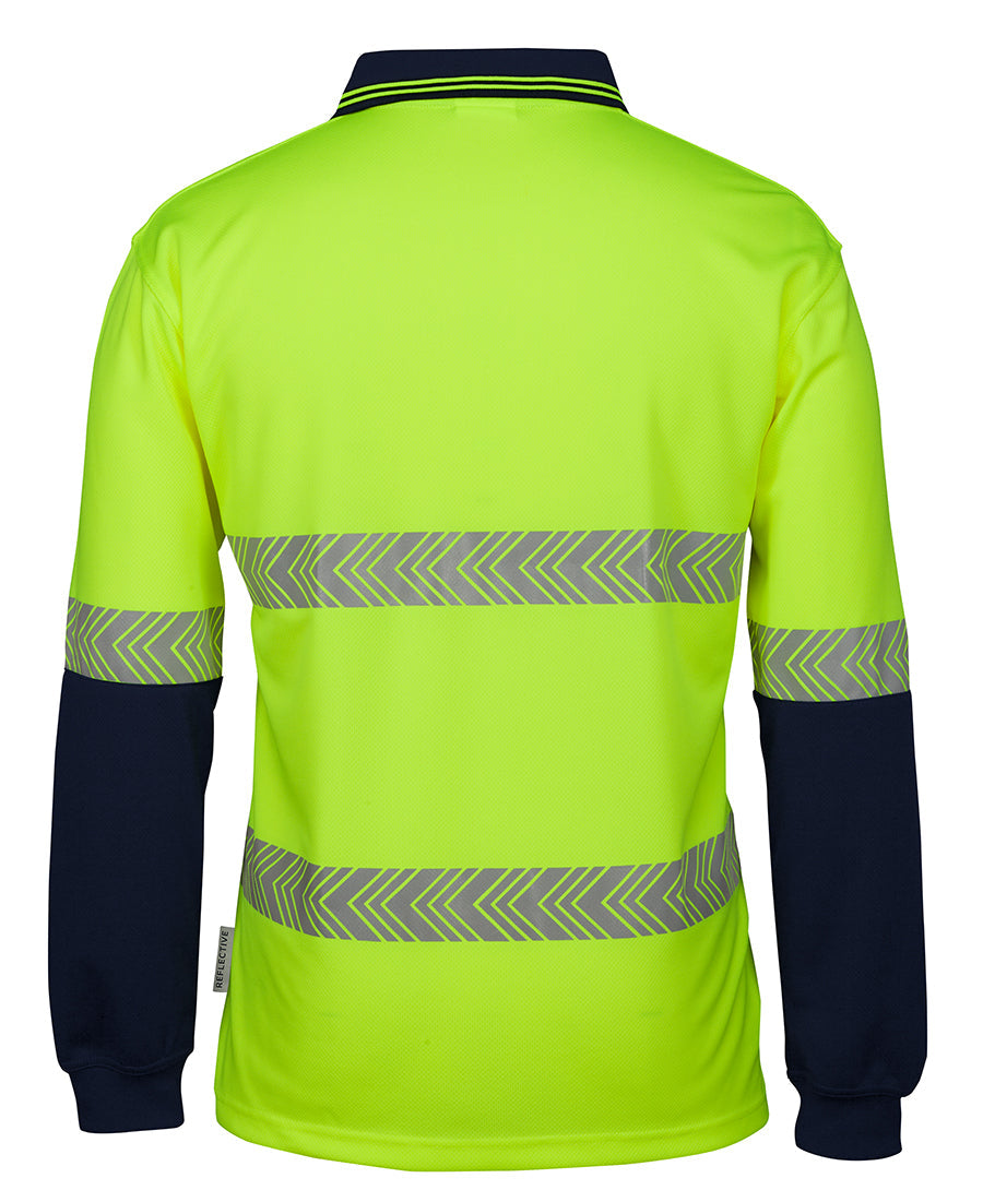 JB's Hi Vis Segmented Tape Polo Long Sleeve (JBS6HLST)