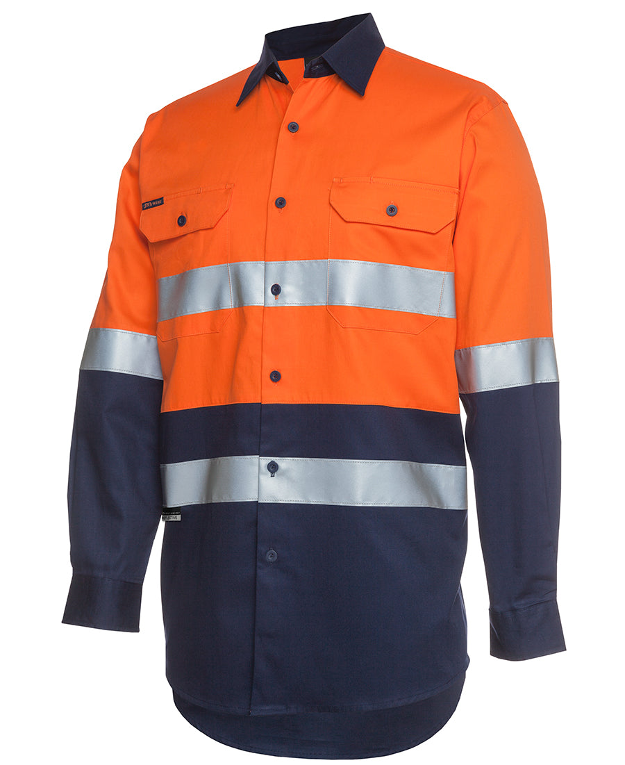 JB's Hi Vis (D+N) 190G Shirt Long Sleeve (JBS6HLS)