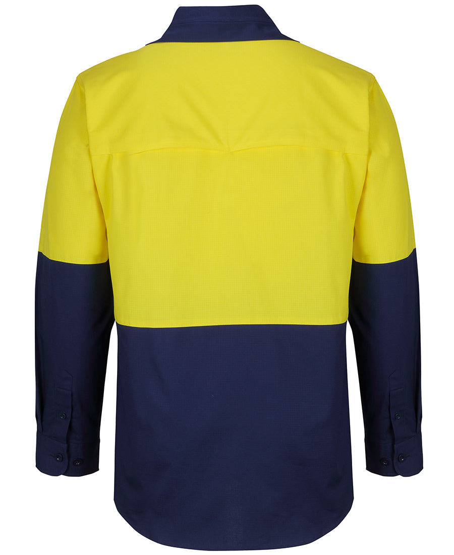 JB's Hi Vis 150G Ripstop Fishing Shirt Long Sleeve (JBS6HNRL)