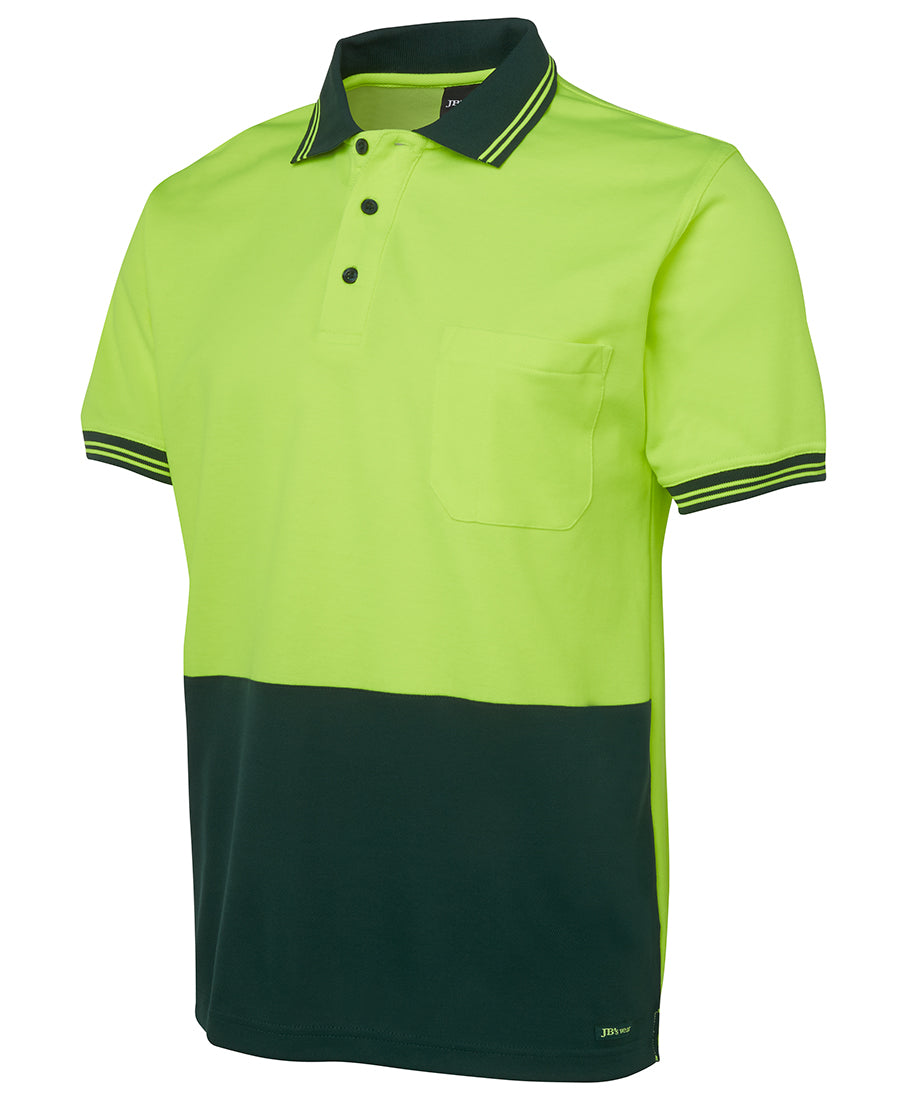 JB's Hi Vis Cotton Back Polo Short Sleeve (JBS6HPS)