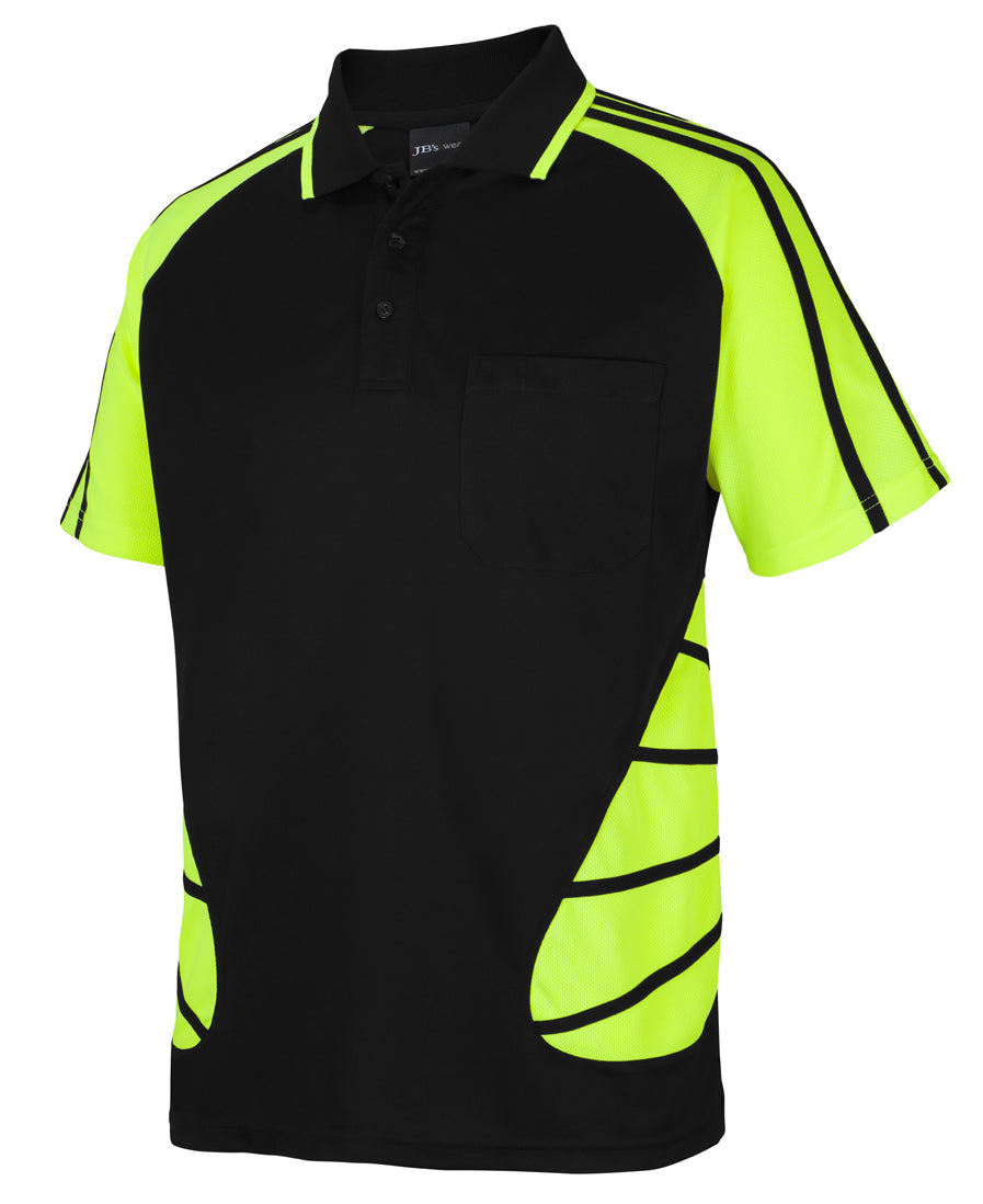 JB's Hi Vis Street Spider Polo Short Sleeve (JBS6HSSP)