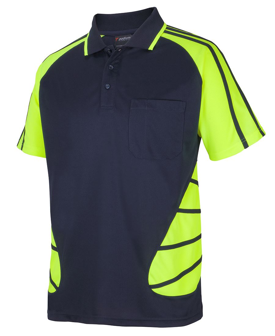 JB's Hi Vis Street Spider Polo Short Sleeve (JBS6HSSP)