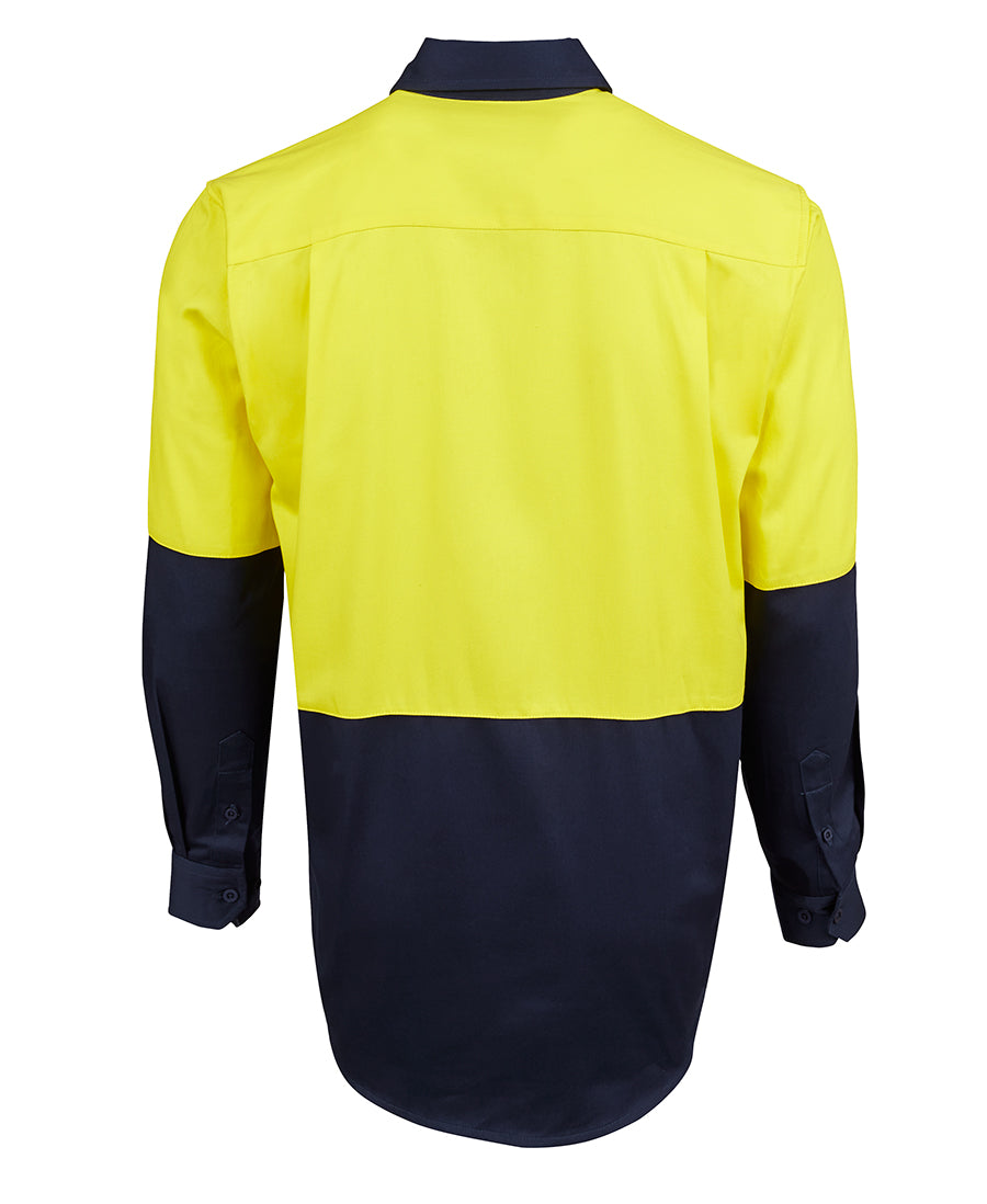 JB's Hi Vis 190G Close Front Shirt Long Sleeve (JBS6HVCF)