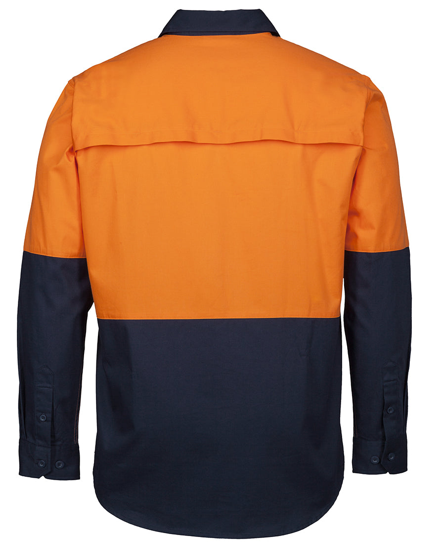 JB's Hi Vis 150G Close Front Work Shirt Long Sleeve (JBS6HVCS)