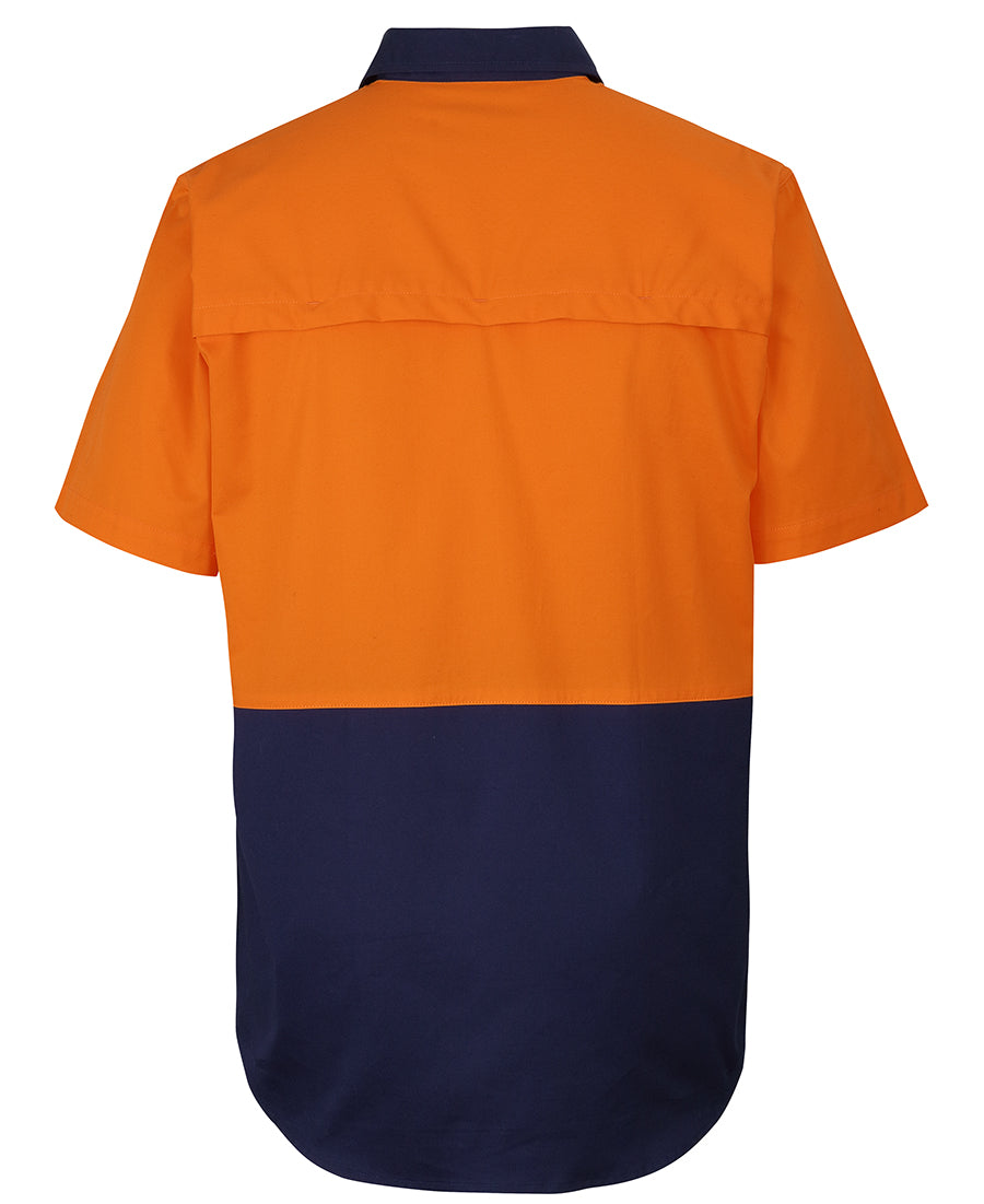 JB's Hi Vis 150G Close Front Work Shirt Short Sleeve (JBS6HVCW)