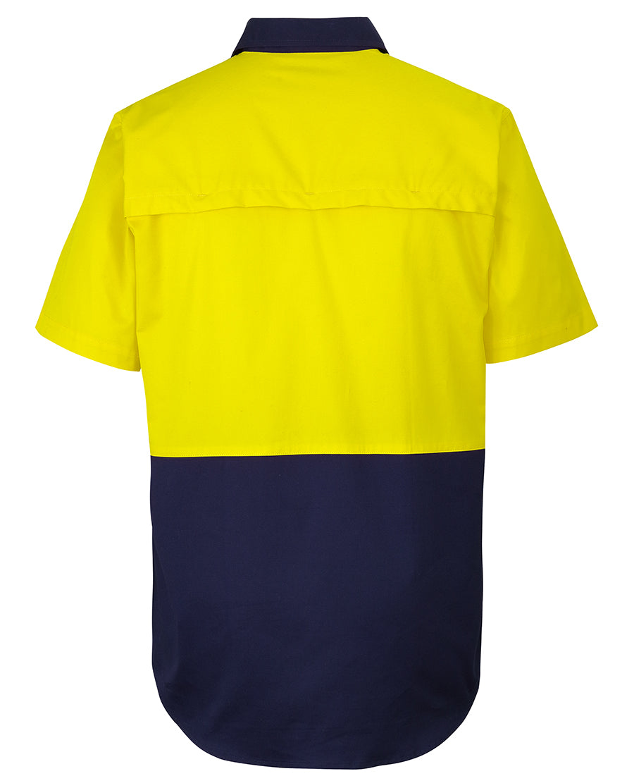 JB's Hi Vis 150G Close Front Work Shirt Short Sleeve (JBS6HVCW)