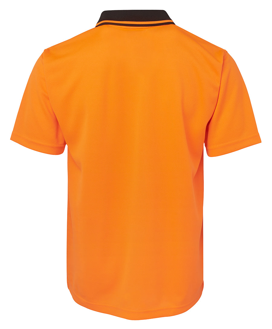 JB's Hi Vis Non Cuff Traditional Polo Short Sleeve (JBS6HVNC)