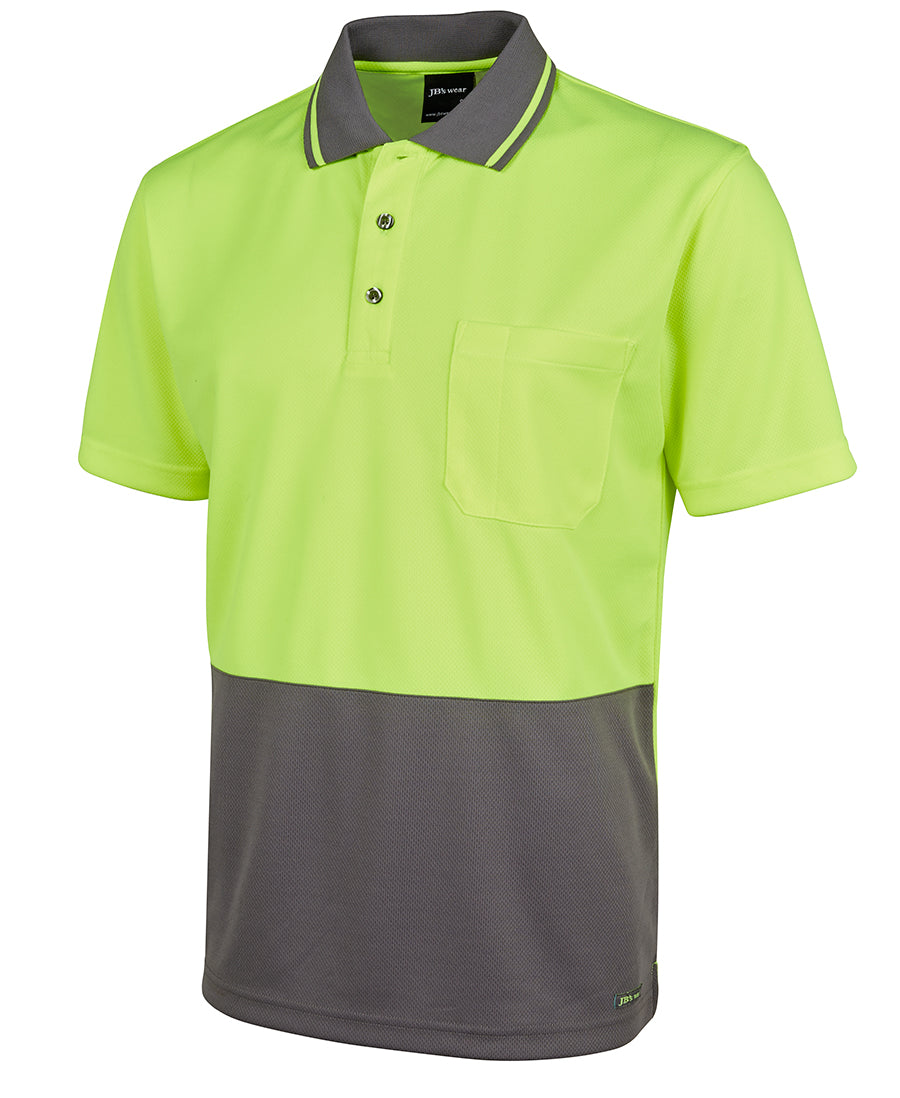 JB's Hi Vis Non Cuff Traditional Polo Short Sleeve (JBS6HVNC)