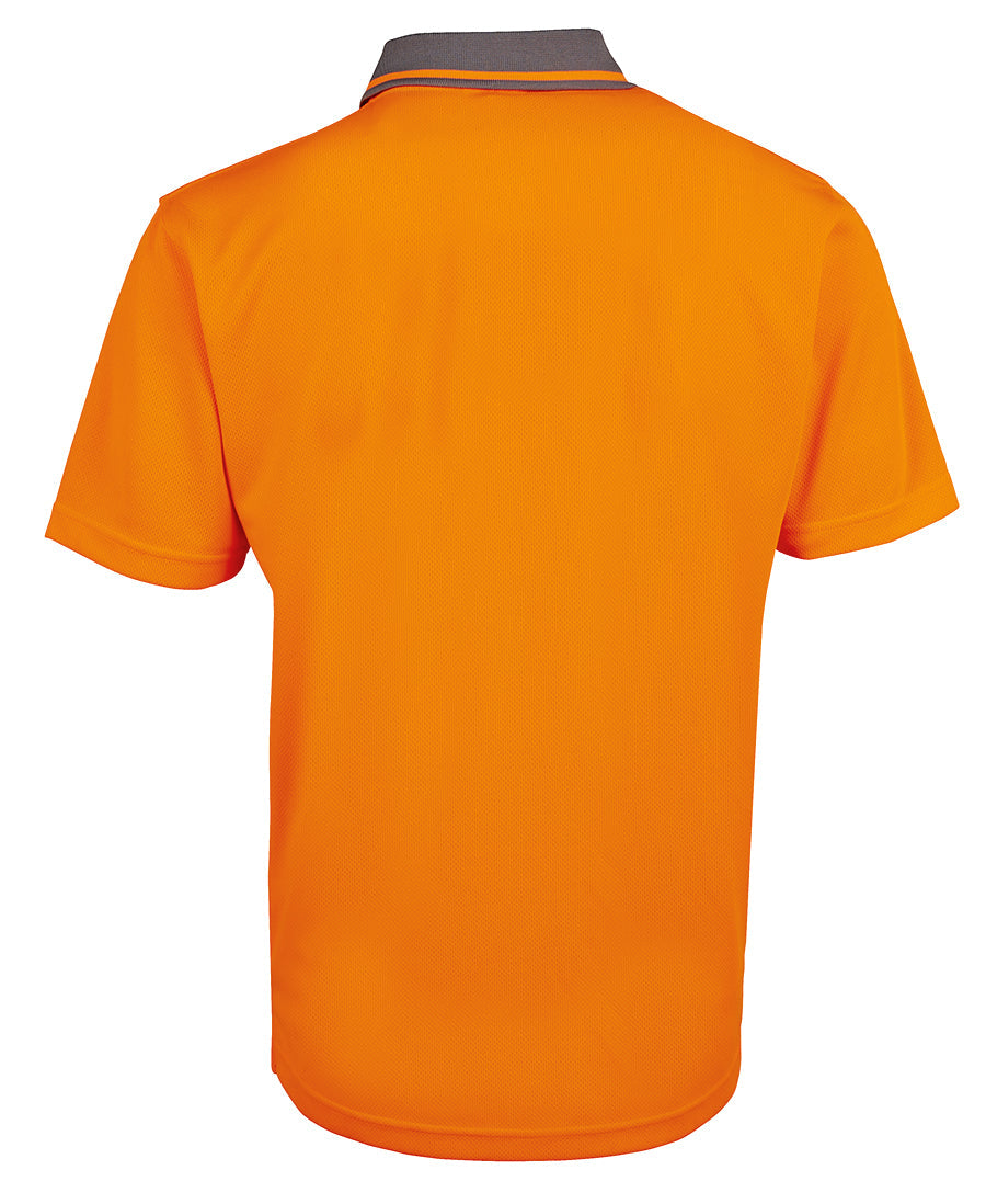 JB's Hi Vis Non Cuff Traditional Polo Short Sleeve (JBS6HVNC)