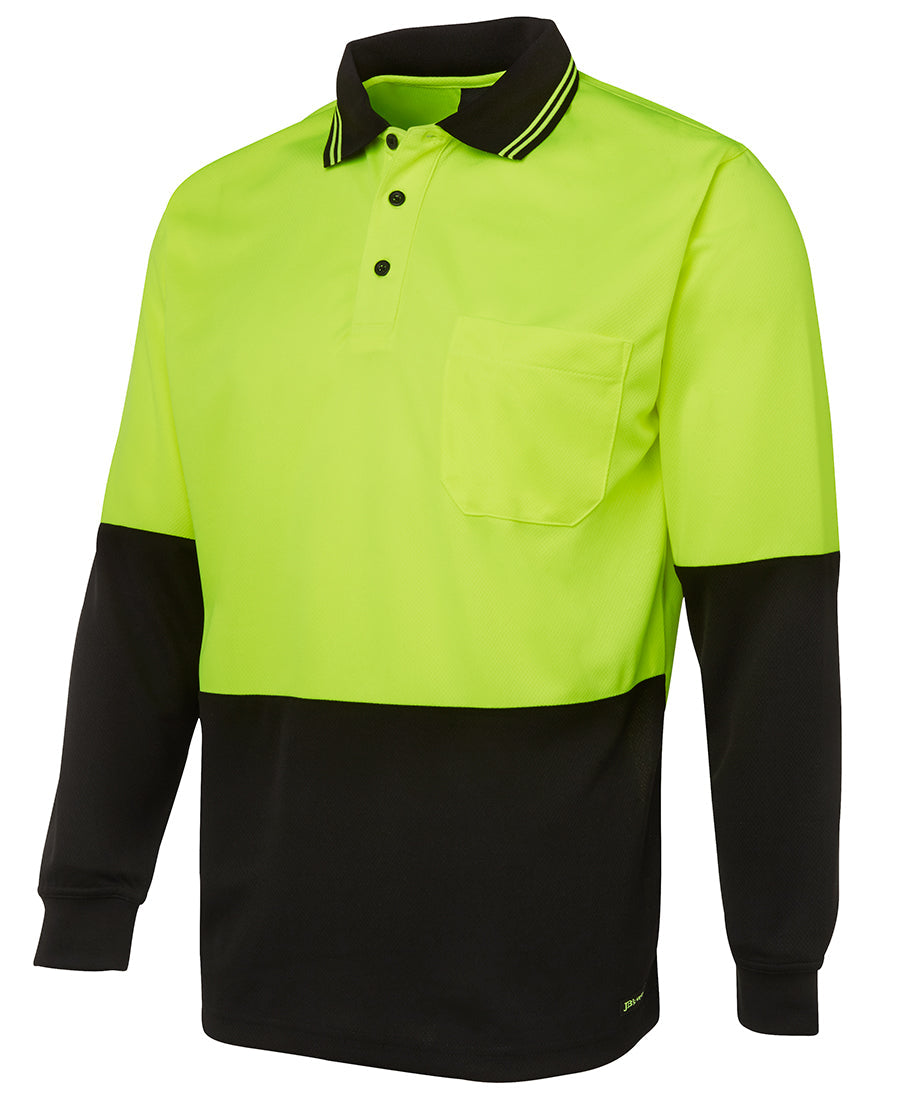 JB's Hi Vis Traditional Polo Long Sleeve (JBS6HVPL)