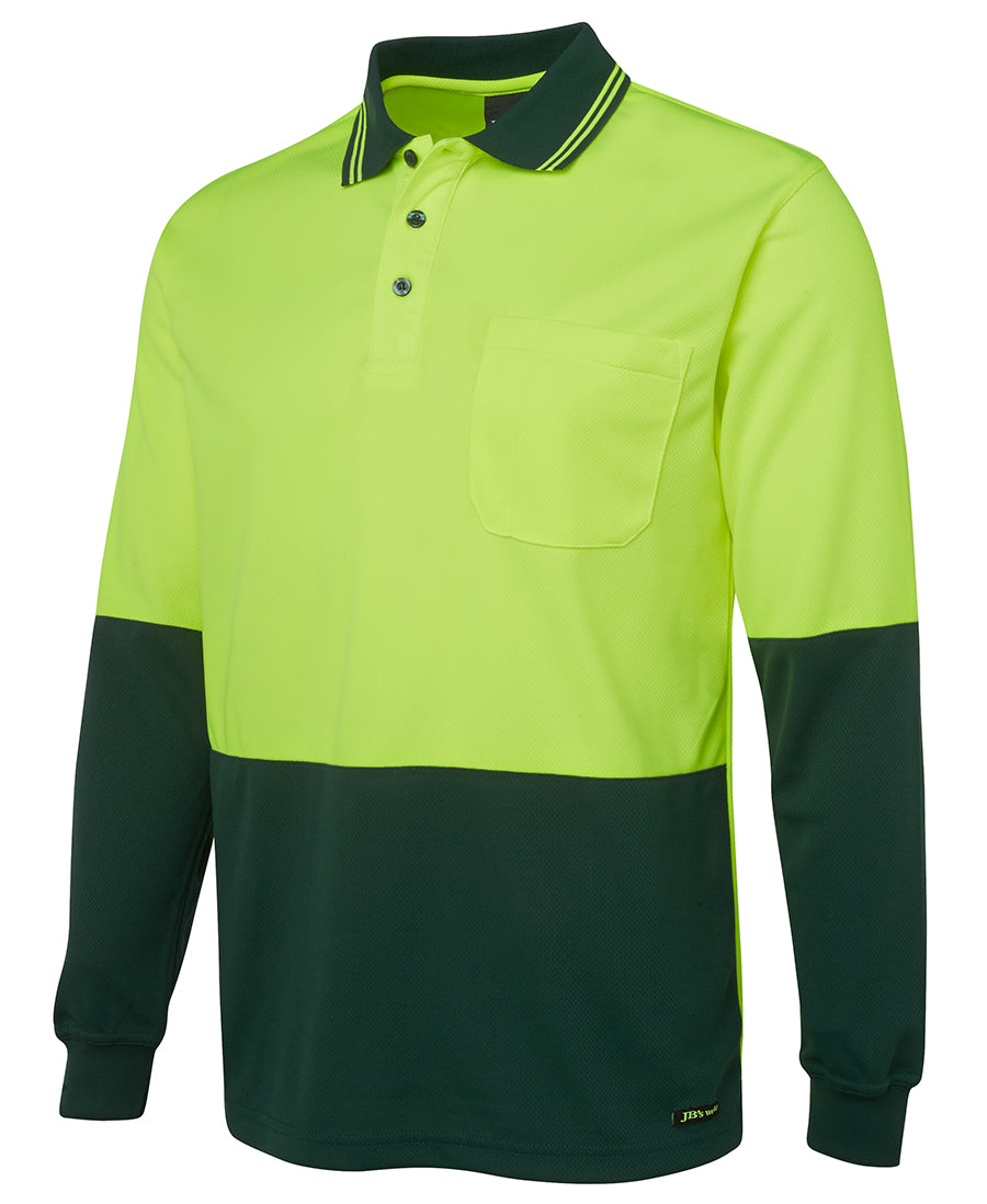 JB's Hi Vis Traditional Polo Long Sleeve (JBS6HVPL)