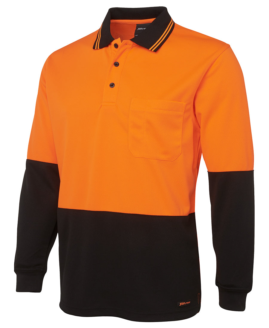 JB's Hi Vis Traditional Polo Long Sleeve (JBS6HVPL)
