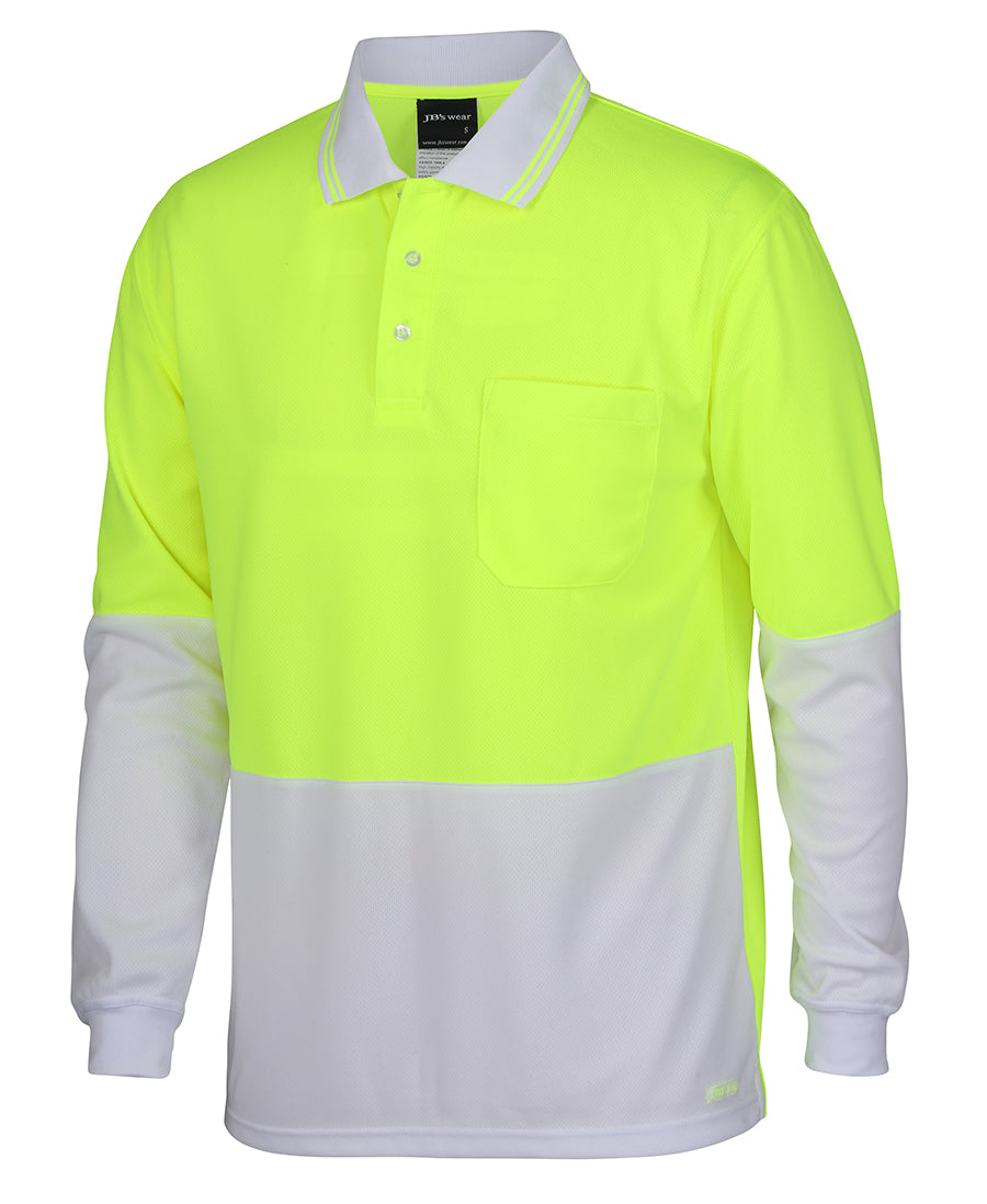 JB's Hi Vis Traditional Polo Long Sleeve (JBS6HVPL)