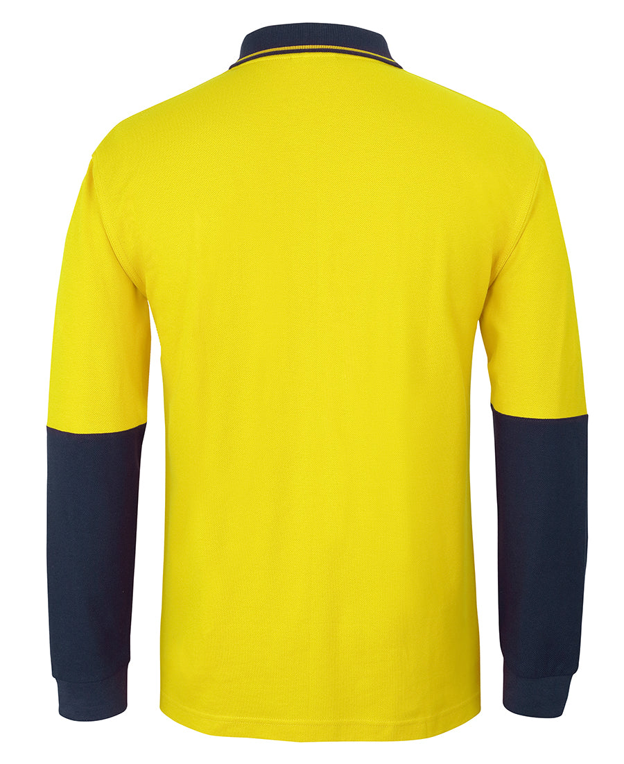 JB's Hi Vis Cotton Pique Traditional Polo Long Sleeve (JBS6HVQL)