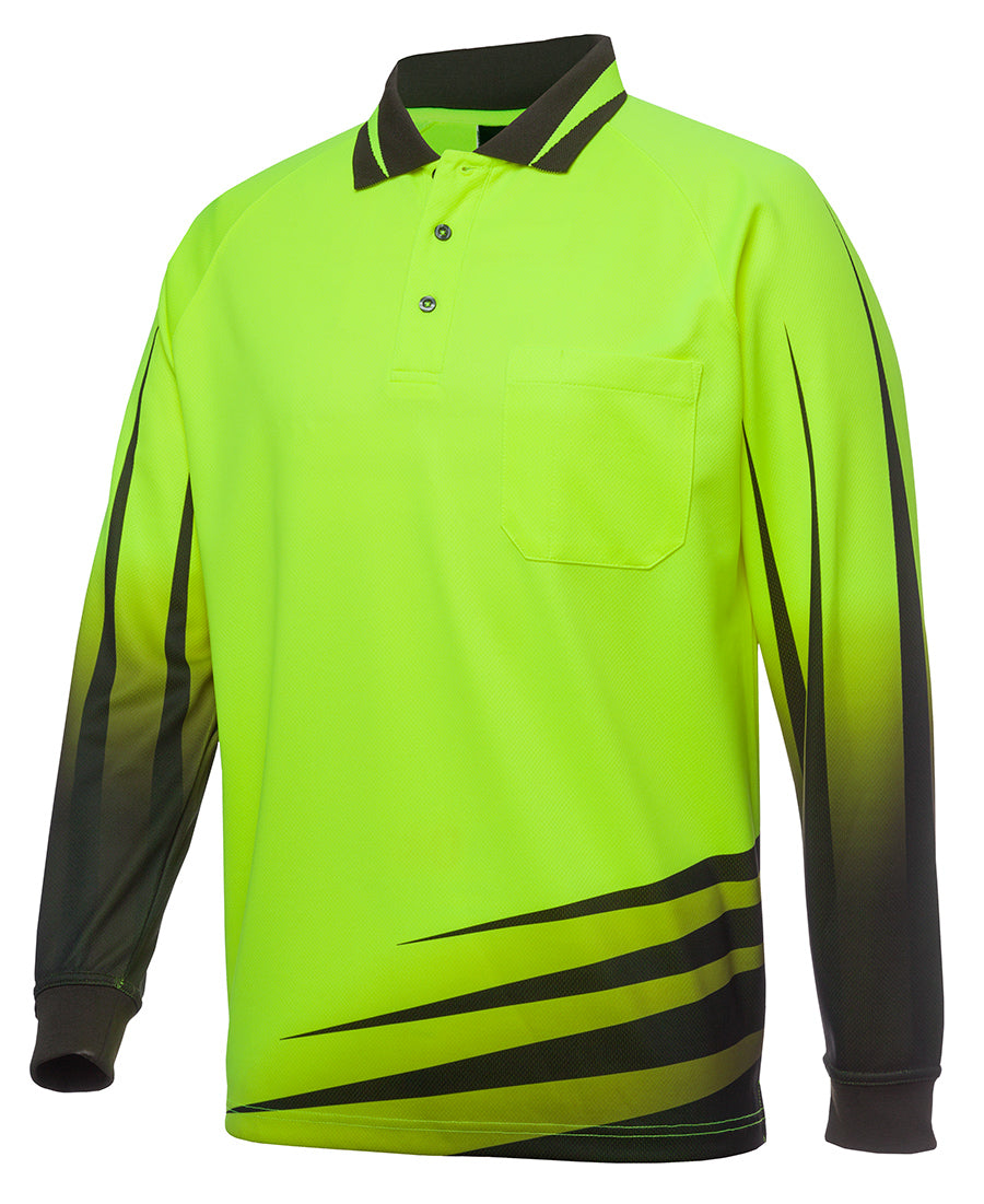 JB's Hi Vis Rippa Sub Polo Long Sleeve (JBS6HVRL)