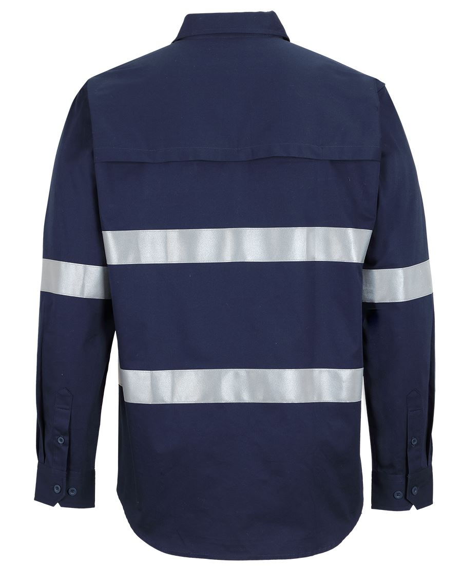 JB's 150G Close Front Work Shirt with Reflective Tape Long Sleeve (JBS6HWCT)