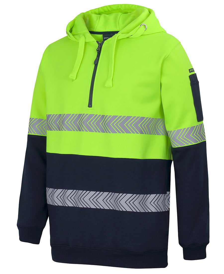 JB's Hi Vis (D+N) 1/2 Zip Segmented Tape Hoodie (JBS6HZSH)