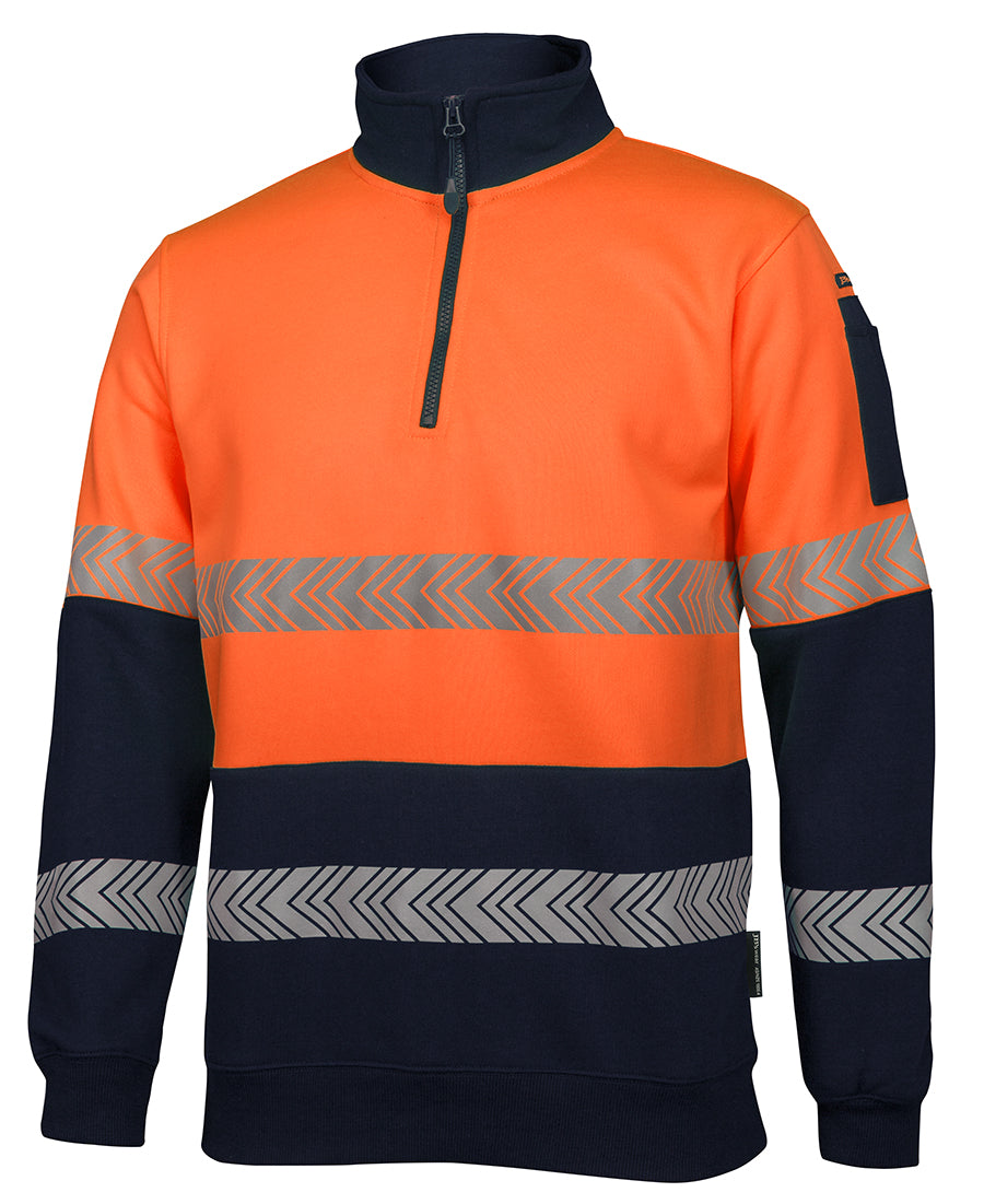 JB's Hi Vis (D+N) ½ Zip Segmented Tape Fleece (JBS6HZS)