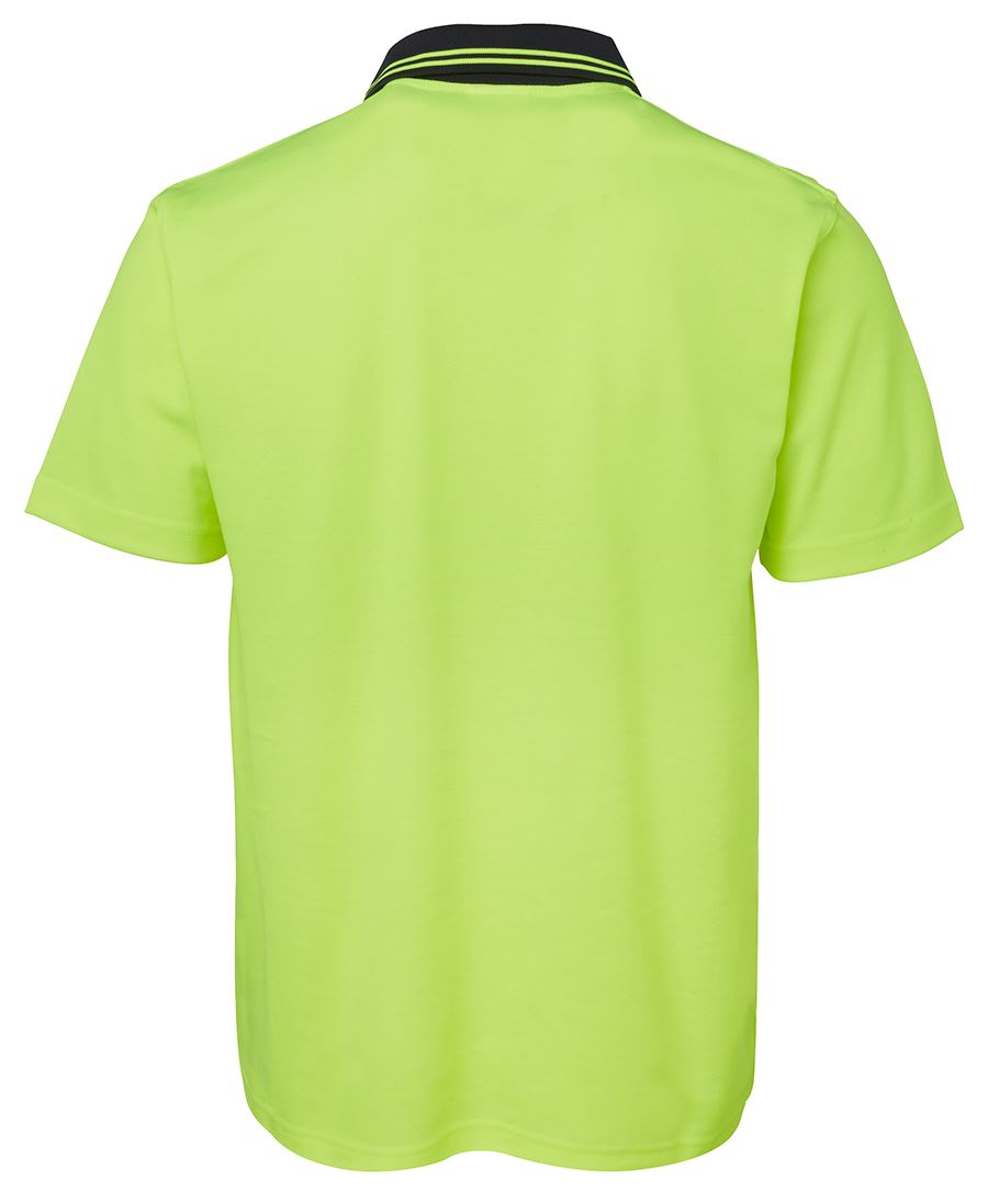JB's Hi Vis Non Cuff Cotton Back Polo Short Sleeve (JBS6NCCS)