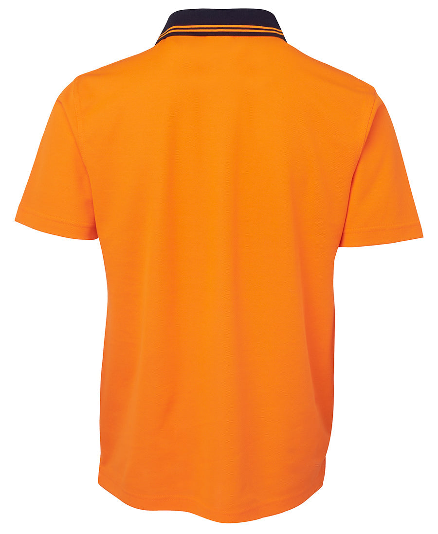JB's Hi Vis Non Cuff Cotton Back Polo Short Sleeve (JBS6NCCS)