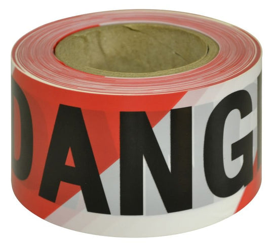 Maxisafe Danger Barricade Tape Red/White (MAXBTD711)