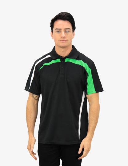 Be Seen Contrasting Front and Side Panels Polo