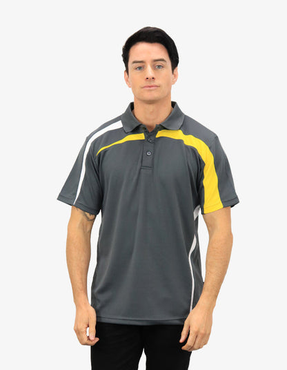 Be Seen Contrasting Front and Side Panels Polo