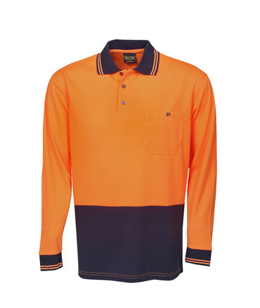 Blue Whale Light Weight Hi Vis Cooldry Polo L/S - Hi Vis Clothing - Best Buy Trade Supplies Direct to Trade