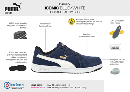 PUMA Iconic Blue/White