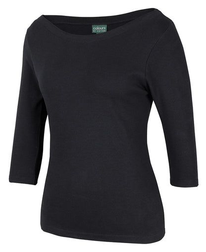 JB's Ladies C of C Boat Neck Tee 3/4 Sleeve (JBS1BT3)