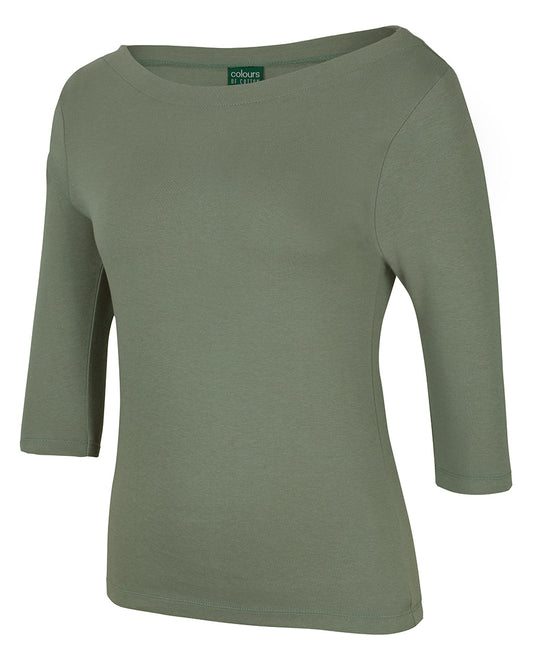JB's Ladies C of C Boat Neck Tee 3/4 Sleeve (JBS1BT3)