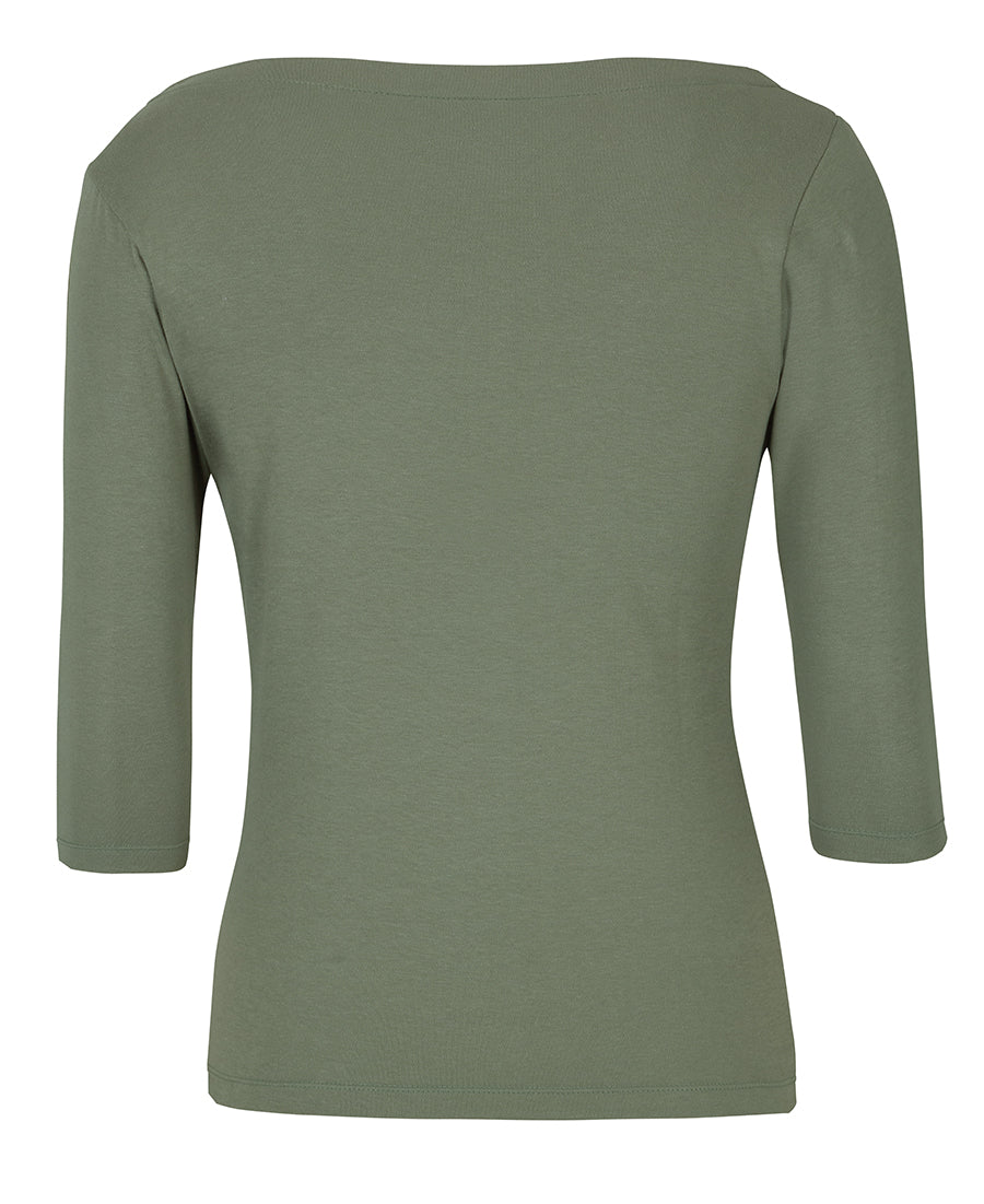 JB's Ladies C of C Boat Neck Tee 3/4 Sleeve (JBS1BT3)