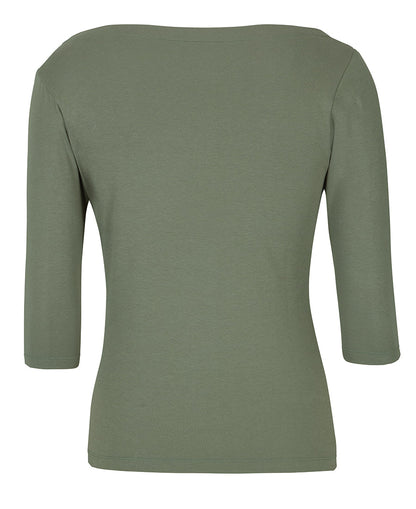 JB's Ladies C of C Boat Neck Tee 3/4 Sleeve (JBS1BT3)