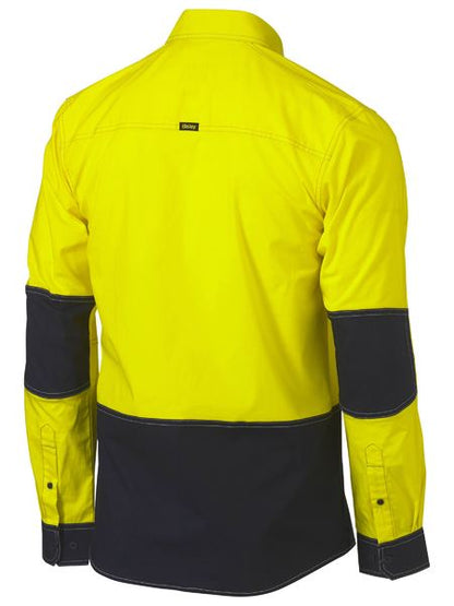 Bisley FLX & Move Hi Vis Two Tone Utility Shirt Long Sleeve (BISBS6177)