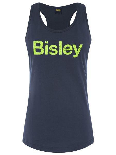 Bisley Ladies Cotton Logo Singlet (BISBKSL063)