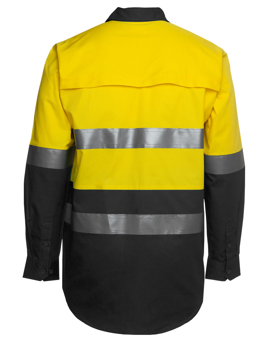 JB's Hi Vis (D+N) 150G Work Shirt Long Sleeve (JBS6DNWL)