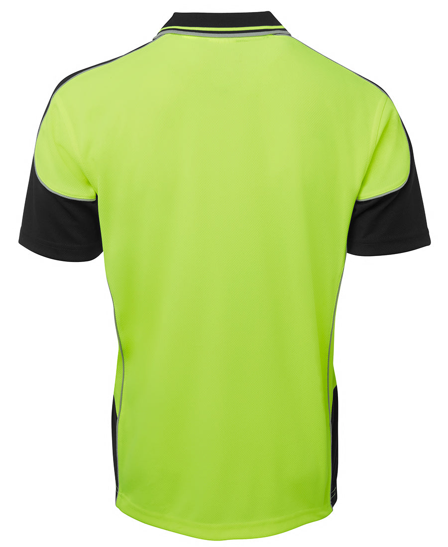 JB's Hi Vis Contrast Piping Polo Short Sleeve (JBS6HCP4)