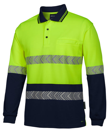 JB's Hi Vis Segmented Tape Polo Long Sleeve (JBS6HLST)