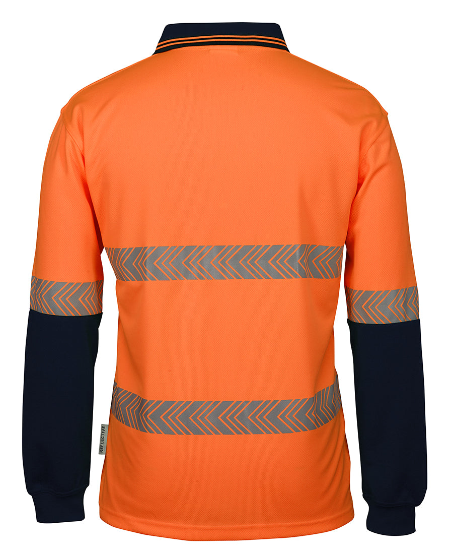 JB's Hi Vis Segmented Tape Polo Long Sleeve (JBS6HLST)