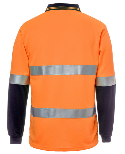 JB's Hi Vis (D+N) Cotton Back Polo Long Sleeve (JBS6HMCB)