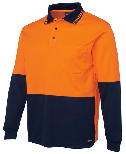 JB's Hi Vis Cotton Back Polo Long Sleeve (JBS6HPL)