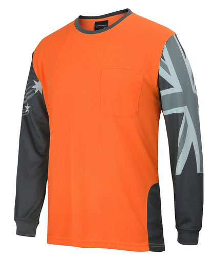 JB's Hi Vis Southern Cross Tee Long Sleeve (JBS6HSCT)