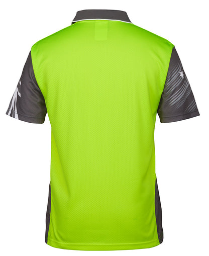 JB's Hi Vis Southern Cross Polo Short Sleeve (JBS6HSC)